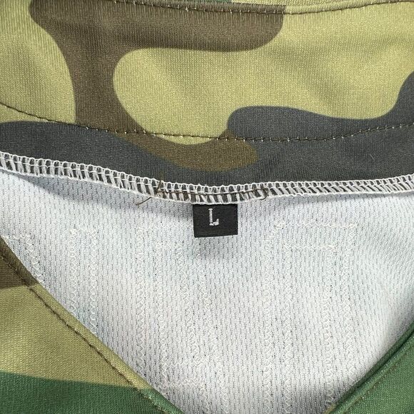 Vanderbilt Men's Camouflage American Flag Embroidered Baseball Jersey - Picture 8 of 9